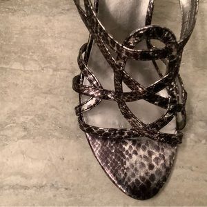 Ann Klein “snakeskin” sandals